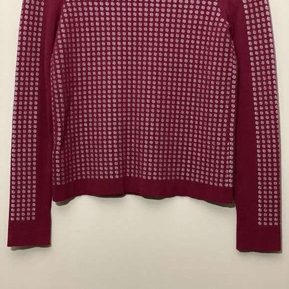 BCBGMaxAzria Valentin Red Polka Dot Scoop Neck Long Sleeve Sweater Size XXS - Picture 4 of 8